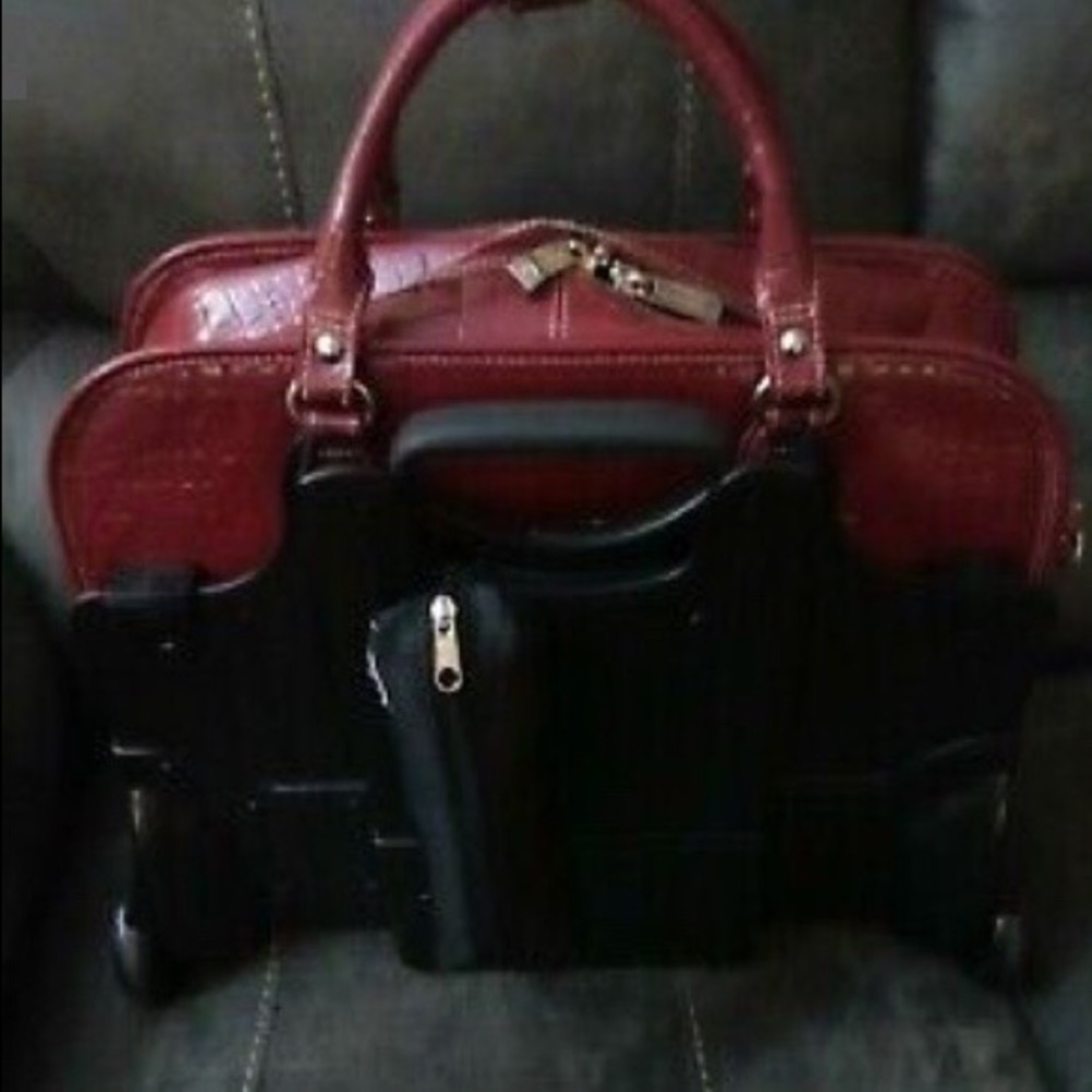 Siamod San Martian Leather Laptop Bag NWT - Picture 2 of 8